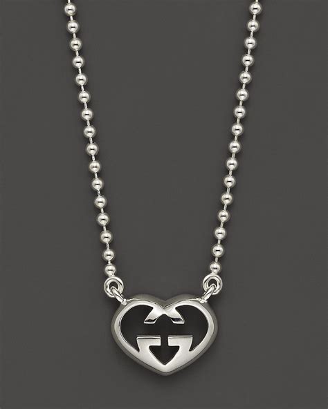 gucci hesrt necklace